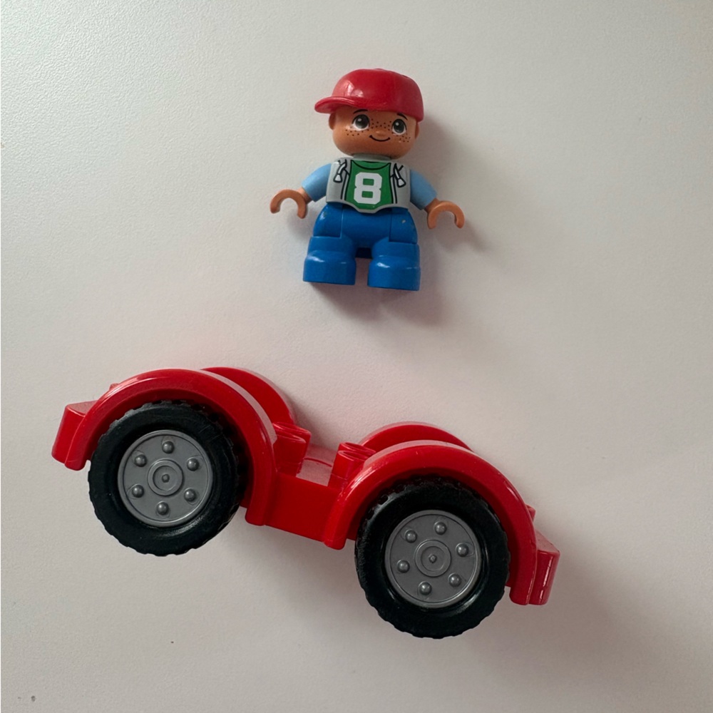 Lego Duplo Boy and Car Base